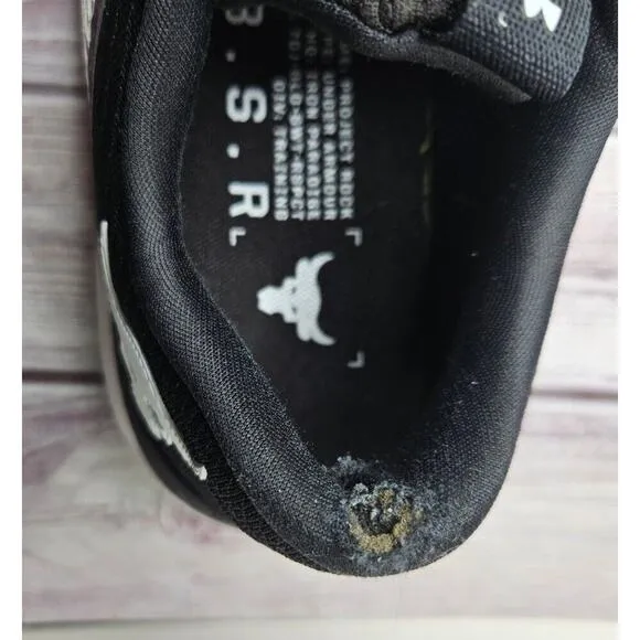 Under Armour Project Rock BSR 2 Mens 11.5 Womens 13 White Training Shoes