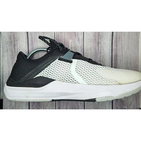 Under Armour Project Rock BSR 2 Mens 11.5 Womens 13 White Training Shoes