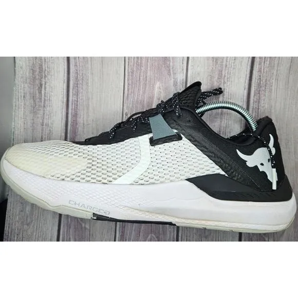 Under Armour Project Rock BSR 2 Mens 11.5 Womens 13 White Training Shoes