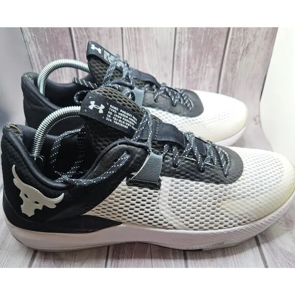 Under Armour Project Rock BSR 2 Mens 11.5 Womens 13 White Training Shoes