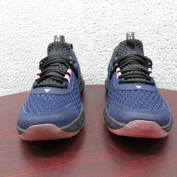 Under Armour Project Rock BSR 4 Training Shoes Sneakers Youth 6Y‎ Navy Blue