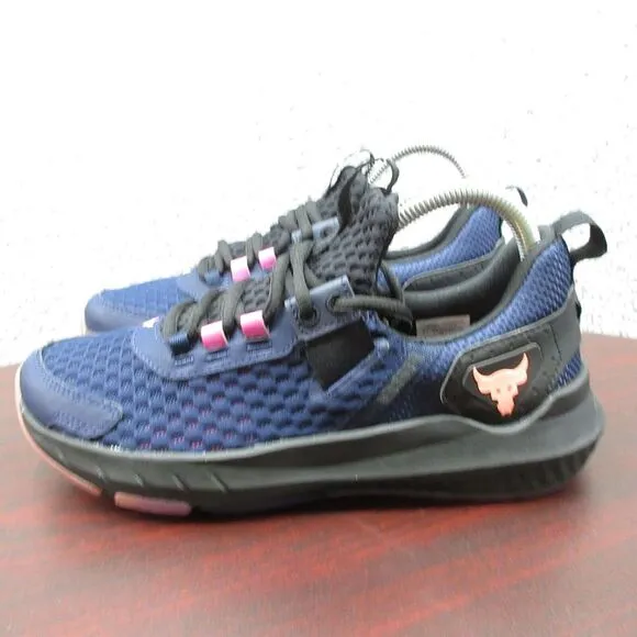 Under Armour Project Rock BSR 4 Training Shoes Sneakers Youth 6Y‎ Navy Blue