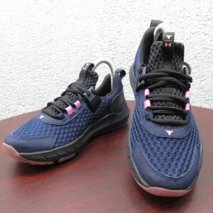 Under Armour Project Rock BSR 4 Training Shoes Sneakers Youth 6Y‎ Navy Blue