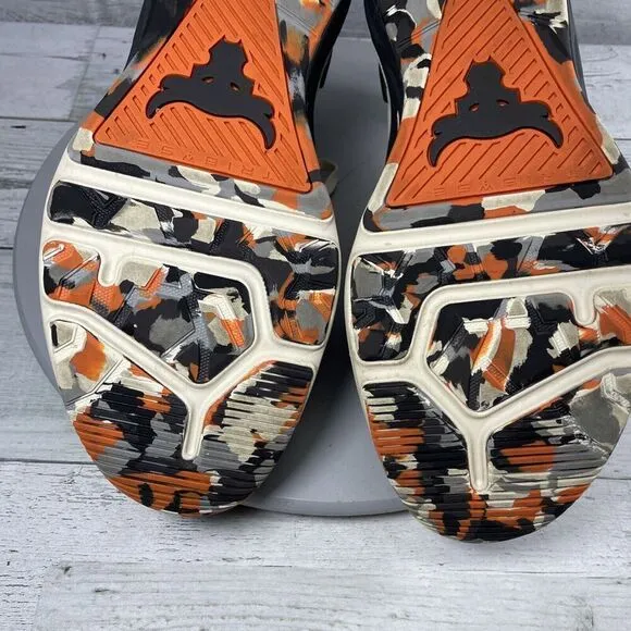 Under Armour Project Rock 4 Men’s Sz 11.5 Marble Orange gym HOVR Training Shoes