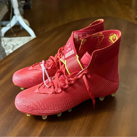 Under armour Red 11 US Football Shoes &amp; Cleats for Men