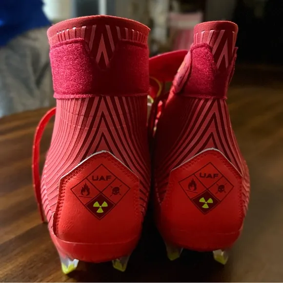 Under armour Red 11 US Football Shoes &amp; Cleats for Men