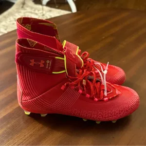 Under armour Red 11 US Football Shoes &amp; Cleats for Men