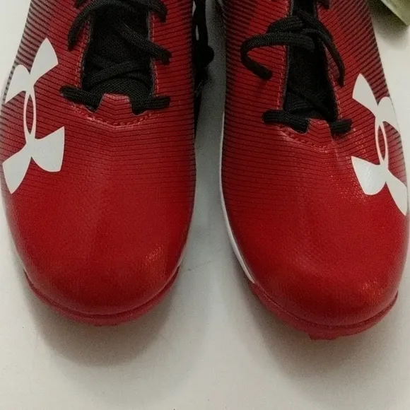 Under Armour Red Cleats Shoes Size 10