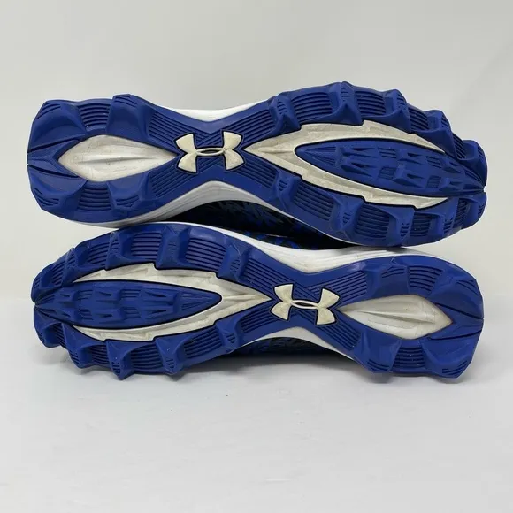 Under Armour Shoes Mens 11M‎ Blue Black Highlight LUX High Top Football Cleats