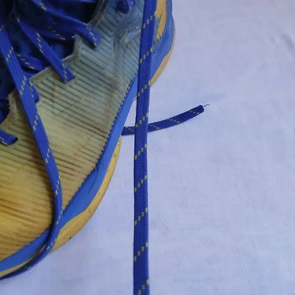 Under Armour Shoes Mens 8.5 Charged Curry 2.5 Yellow Blue Speckled High Top Boot