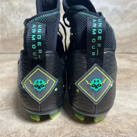 Under Armour Spotlight Lux MC LE Green Black Men's Football Cleats Size 8-14