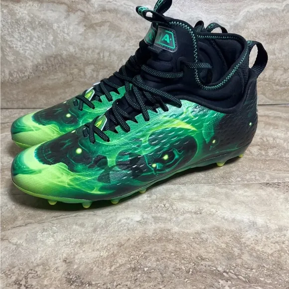 Under Armour Spotlight Lux MC LE Green Black Men's Football Cleats Size 8-14