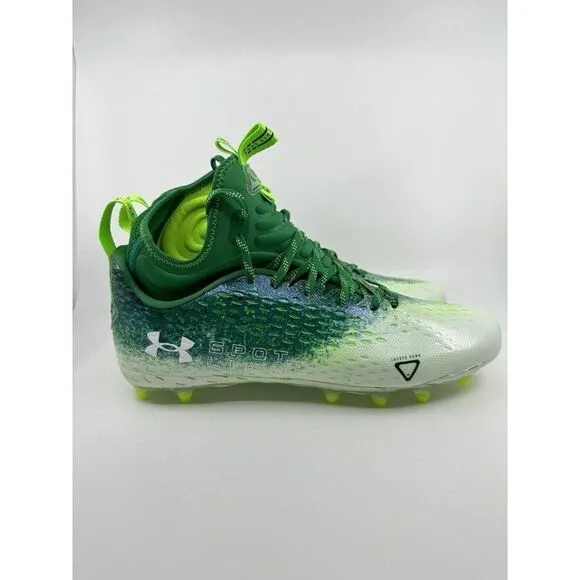 Under Armour Spotlight Lux MC 2.0 Football Cleats Green 3025082-301 Size 13