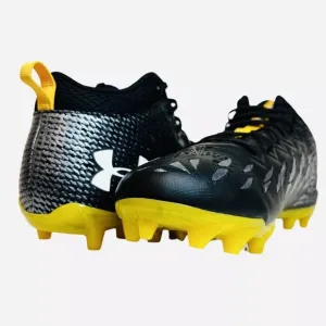 Under Armour Spotlight UA Football Cleats Black/Yellow 3023963-009 Mens Size 13