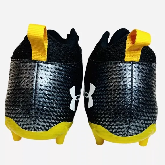 Under Armour Spotlight UA Football Cleats Black/Yellow 3023963-009 Mens Size 13