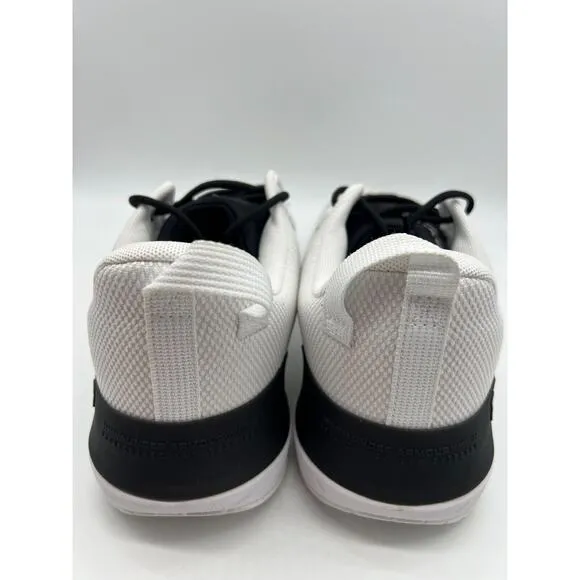 Under Armour TriBase Reign 5 Training Shoes White Black Size 12 NEW