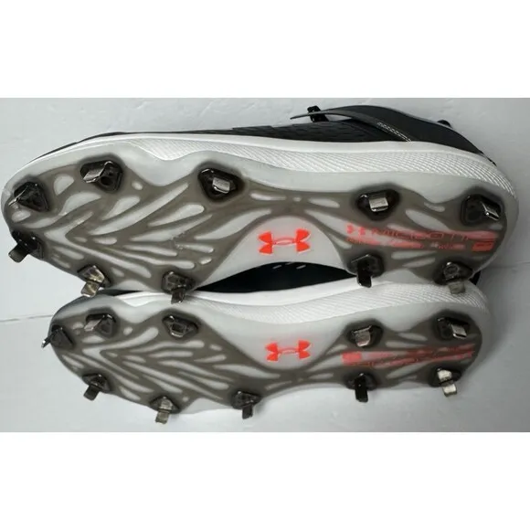 Under Armour UA Mens Size 16 Black Yard Low MT Baseball Cleats Black 3025592-001