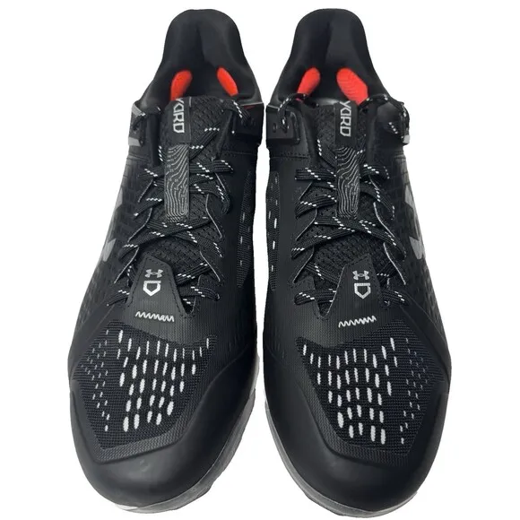 Under Armour UA Mens Size 16 Black Yard Low MT Baseball Cleats Black 3025592-001