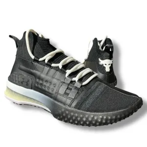 Under Armour UA Project Rock 1 Mens 8.5 Training Shoes Black/White 3020788-001