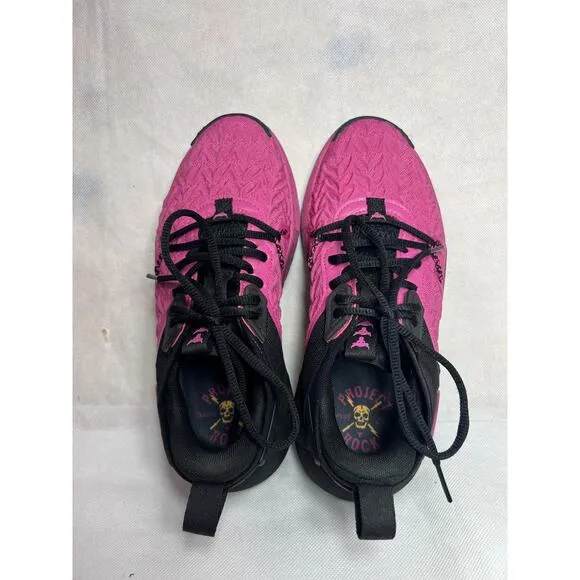 Under Armour Under Armour Project Rock 6 Women’s 7.5 Training Shoes Pink Black