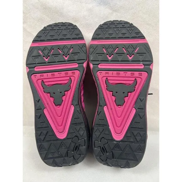Under Armour Under Armour Project Rock 6 Women’s 7.5 Training Shoes Pink Black