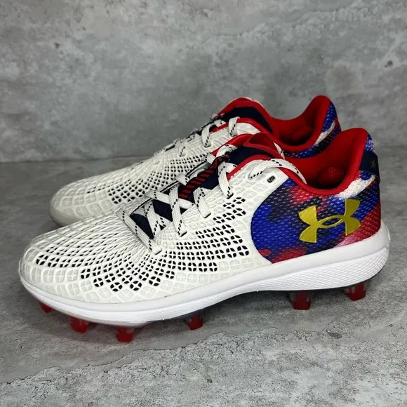 Under Armour Women's Glyde 2.0 MT USA TPU Softball Cleats Sz 7.5