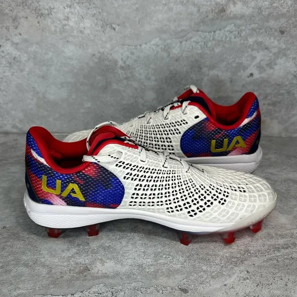 Under Armour Women's Glyde 2.0 MT USA TPU Softball Cleats Sz 7.5