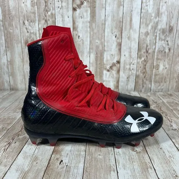 Under‎ Armour Highlight mc cleats Mens 9 red