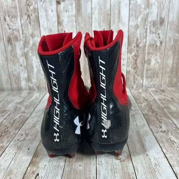 Under‎ Armour Highlight mc cleats Mens 9 red