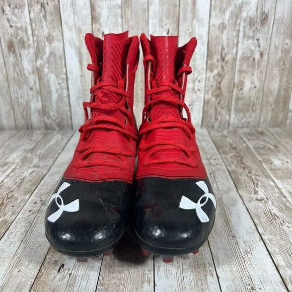 Under‎ Armour Highlight mc cleats Mens 9 red
