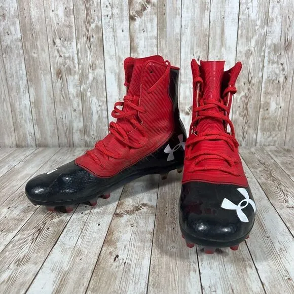 Under‎ Armour Highlight mc cleats Mens 9 red