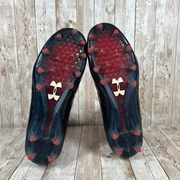 Under‎ Armour Highlight mc cleats Mens 9 red