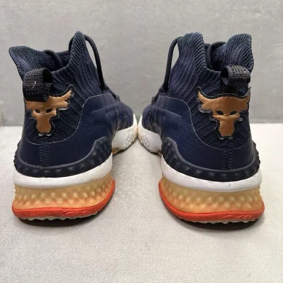 Under Armour Project Rock 1 Mens Size 12 Shoes Navy Blue Training Gym Sneaker