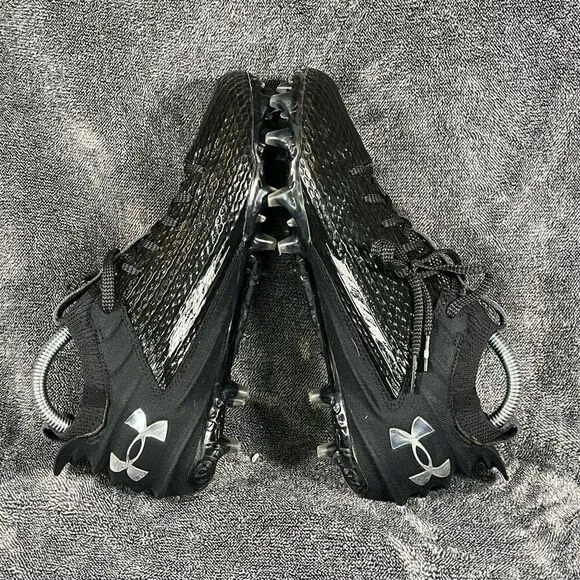 Under Armour Blur Smoke 2.0 Black Football Cleats  Men's Size 8