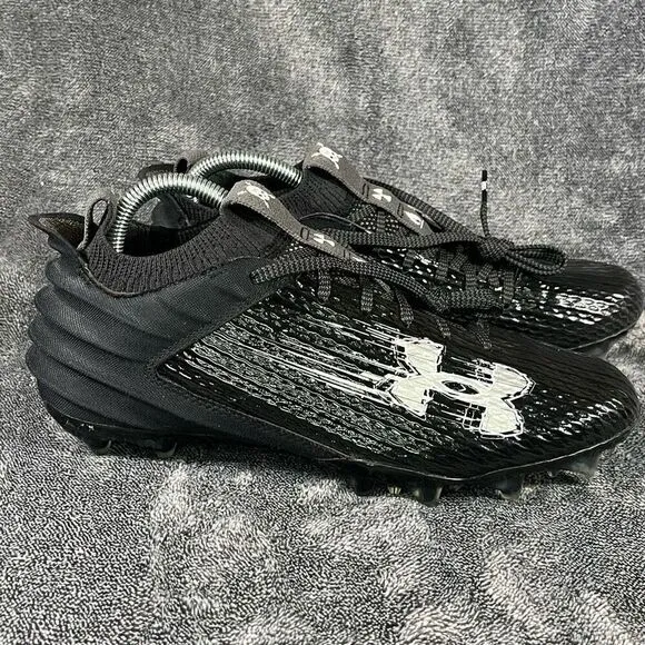 Under Armour Blur Smoke 2.0 Black Football Cleats  Men's Size 8