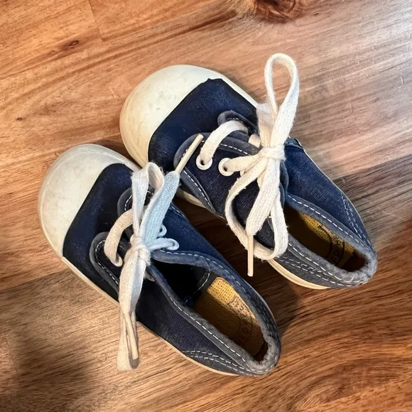 US Keds Shoes Sneakers Vintage 1950s 1960s Blue Child Tennis