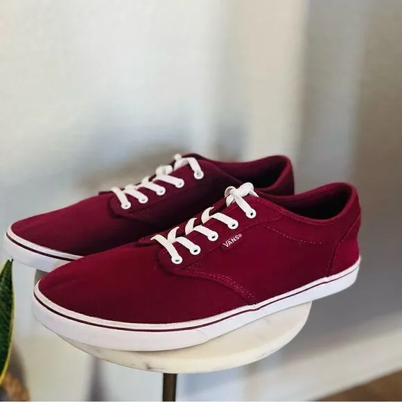 Vans Authentic Classic Tennis Sneaker Shoe, Port Twany (Purple/Red) Size 11 NWOT