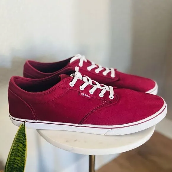 Vans Authentic Classic Tennis Sneaker Shoe, Port Twany (Purple/Red) Size 11 NWOT