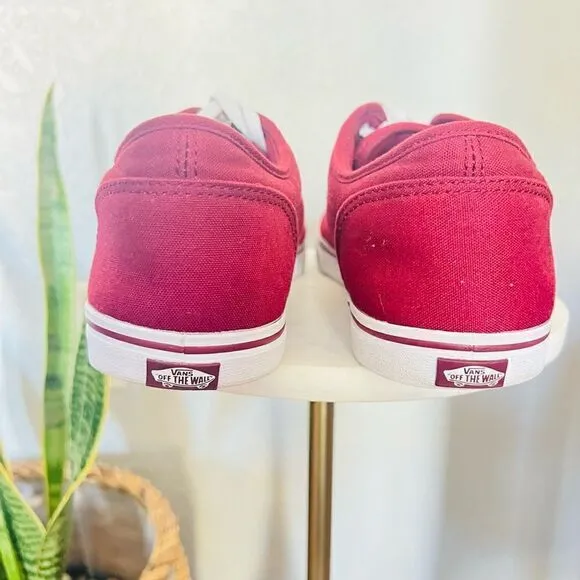 Vans Authentic Classic Tennis Sneaker Shoe, Port Twany (Purple/Red) Size 11 NWOT
