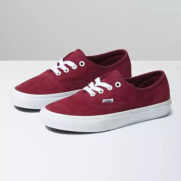 Vans Authentic Classic Tennis Sneaker Shoe, Port Twany (Purple/Red) Size 11 NWOT