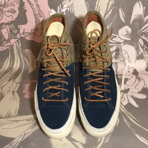 Vans Brand Sk8 Hi Vault Sz 8 Suede &amp; Jacquard Hash Vault Tennis Shoes Never Used