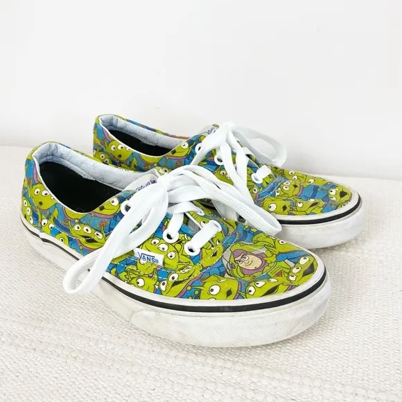 VANS Era Toy Story Aliens Shoes Disney Pixar Glow in the Dark Womens size 6