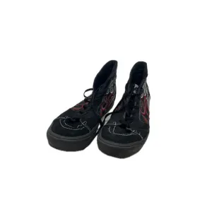 VANS High Top Flame Skate Shoes Mens 12