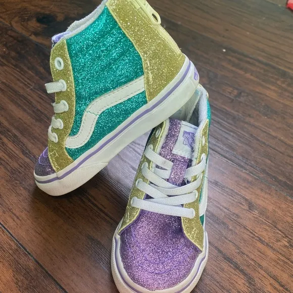 Vans limited edition Mardi Gras toddler high tops