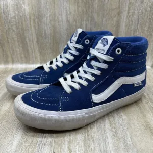 Vans Men 7.5 Womens 9 Shoes Sk8-Hi Pro True Blue White High Top Sneakers