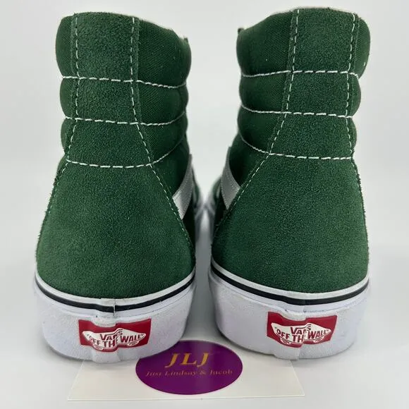 Vans Men's Theory Green Suede Sk8-Hi High Top Sneakers Size 9.5 / 11 Women's