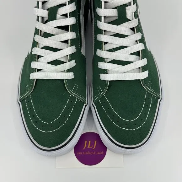 Vans Men's Theory Green Suede Sk8-Hi High Top Sneakers Size 9.5 / 11 Women's
