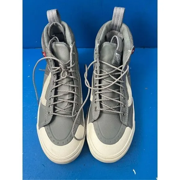 Vans off the wall high tops gray shoes M 8 W 9.5