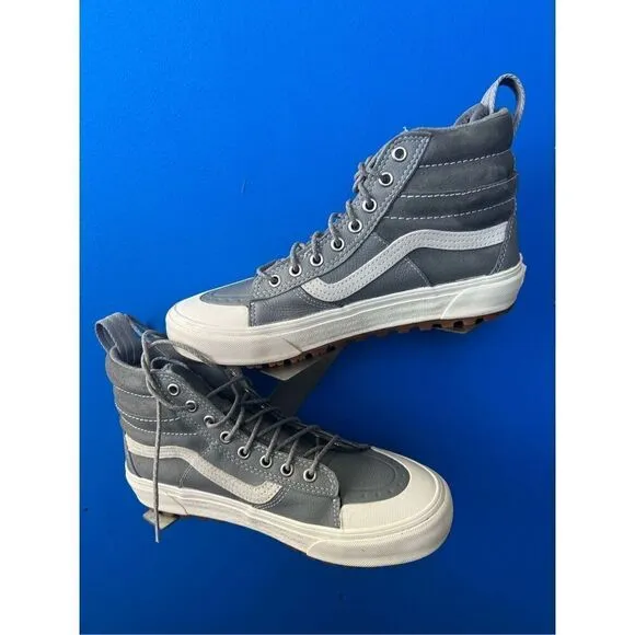 Vans off the wall high tops gray shoes M 8 W 9.5