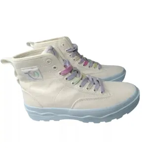 Vans Pop Sentry WC Marshmallow  Woman's Size 8.5 High Top Sneakers Features